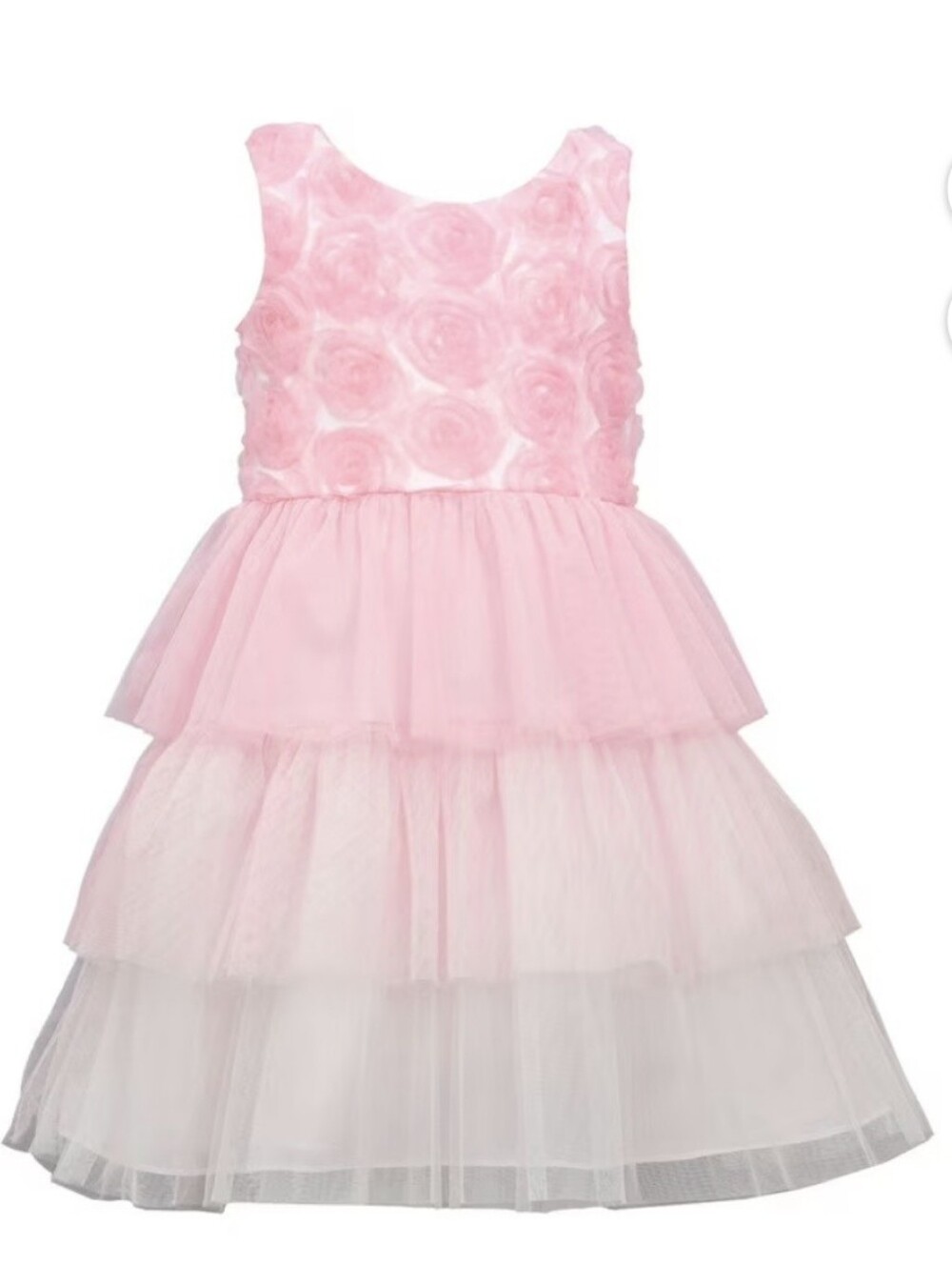 NWT Bonnie Jean Girls Pink Rose Party Dress 6x
